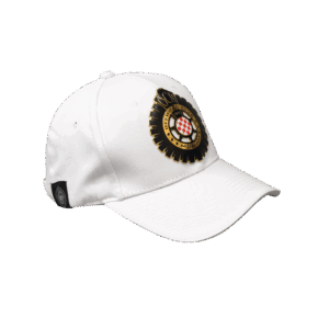 Cappellino bianco con patch in TPU