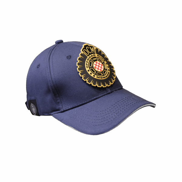 Cappellino blu con patches oro intercambiabile