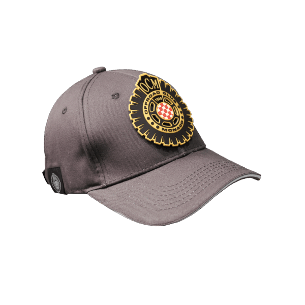 Cappellino antracite con patches oro intercambiabile