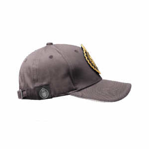 Alternative view of Cappellino antracite con patches oro intercambiabile