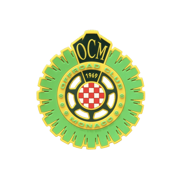 Patch intercambiabile in gomma verde fluo