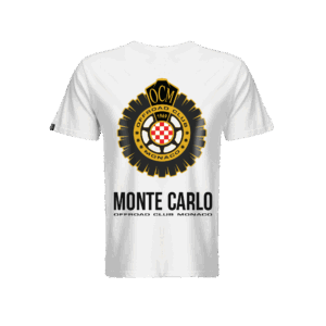 T-shirt classica bianca con logo iconico OCM - Monte Carlo