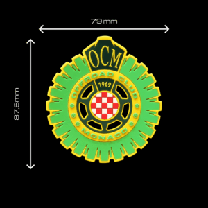 Alternative view of Patch intercambiabile in gomma verde fluo