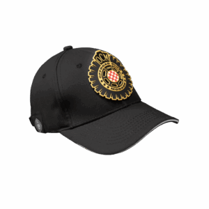 Cappellino nero con patches oro intercambiabile