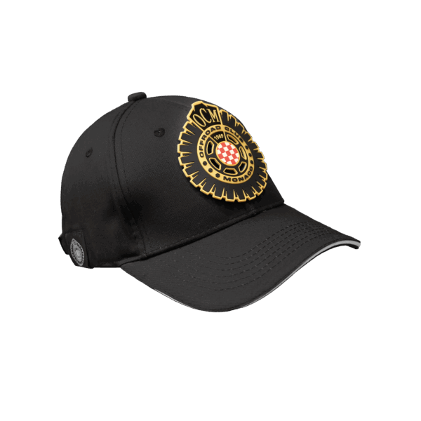 Cappellino nero con patches oro intercambiabile