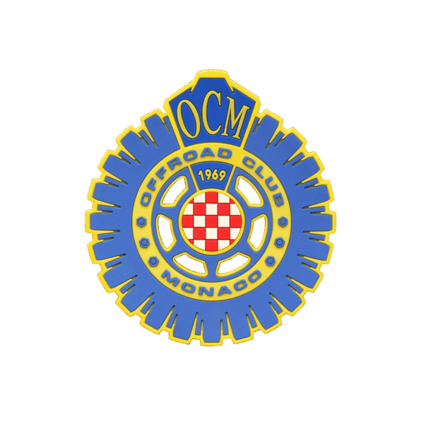 Patch intercambiabile in gomma blue royal fluo