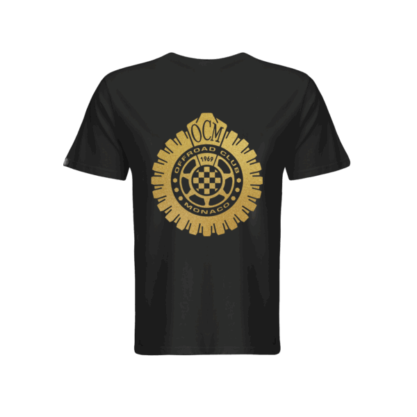 T-shirt premium collection nera – vinile oro metallizzato
