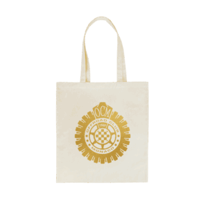 Tote bag bianca -  vinile oro metallizzato Offroad Club Monaco
