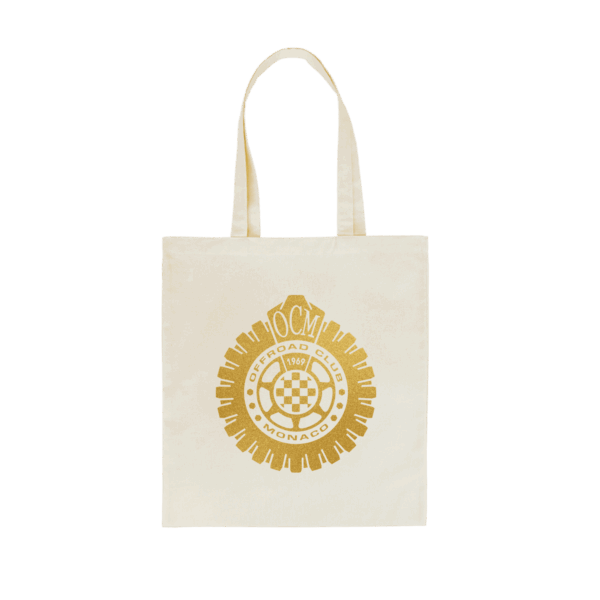 Tote bag bianca -  vinile oro metallizzato Offroad Club Monaco
