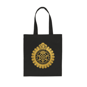 Tote bag nera -  vinile oro metallizzato Offroad Club Monaco