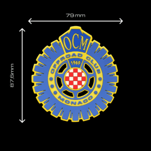 Alternative view of Patch intercambiabile in gomma blue royal fluo