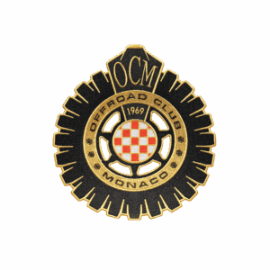 Patch termoadesivo oro ricamato grande Offroad Club Monaco