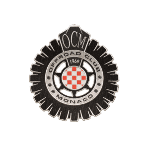 Patch termoadesivo argento grande Offroad Club Monaco