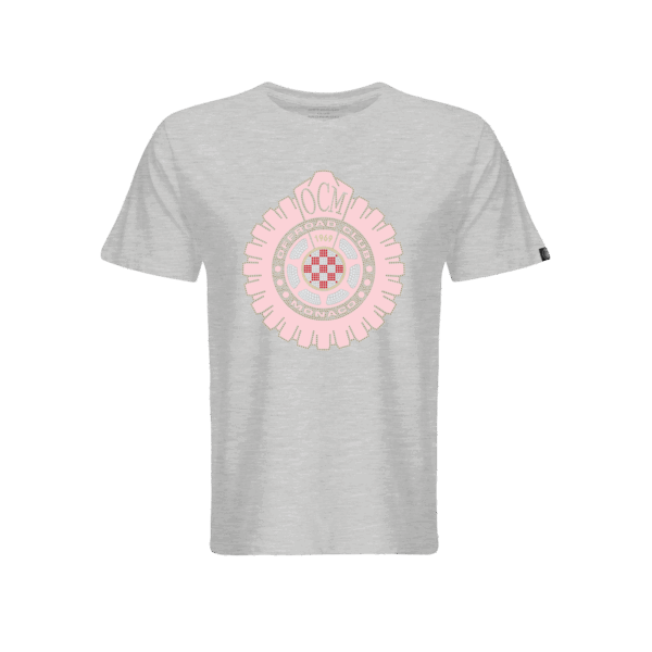 T-shirt premium collection grigia – vinile rosa & brillantini