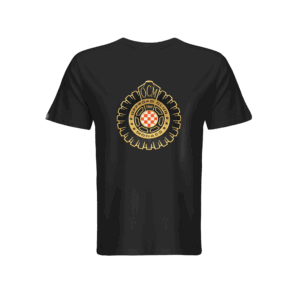 Alternative view of T-shirt classic limited edition – nera con patches ricamati oro